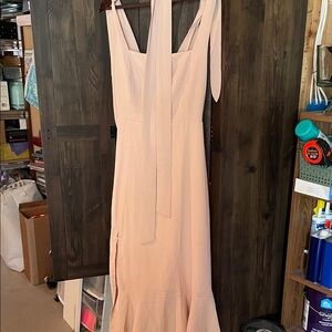 Chic Strapless Blush Dress